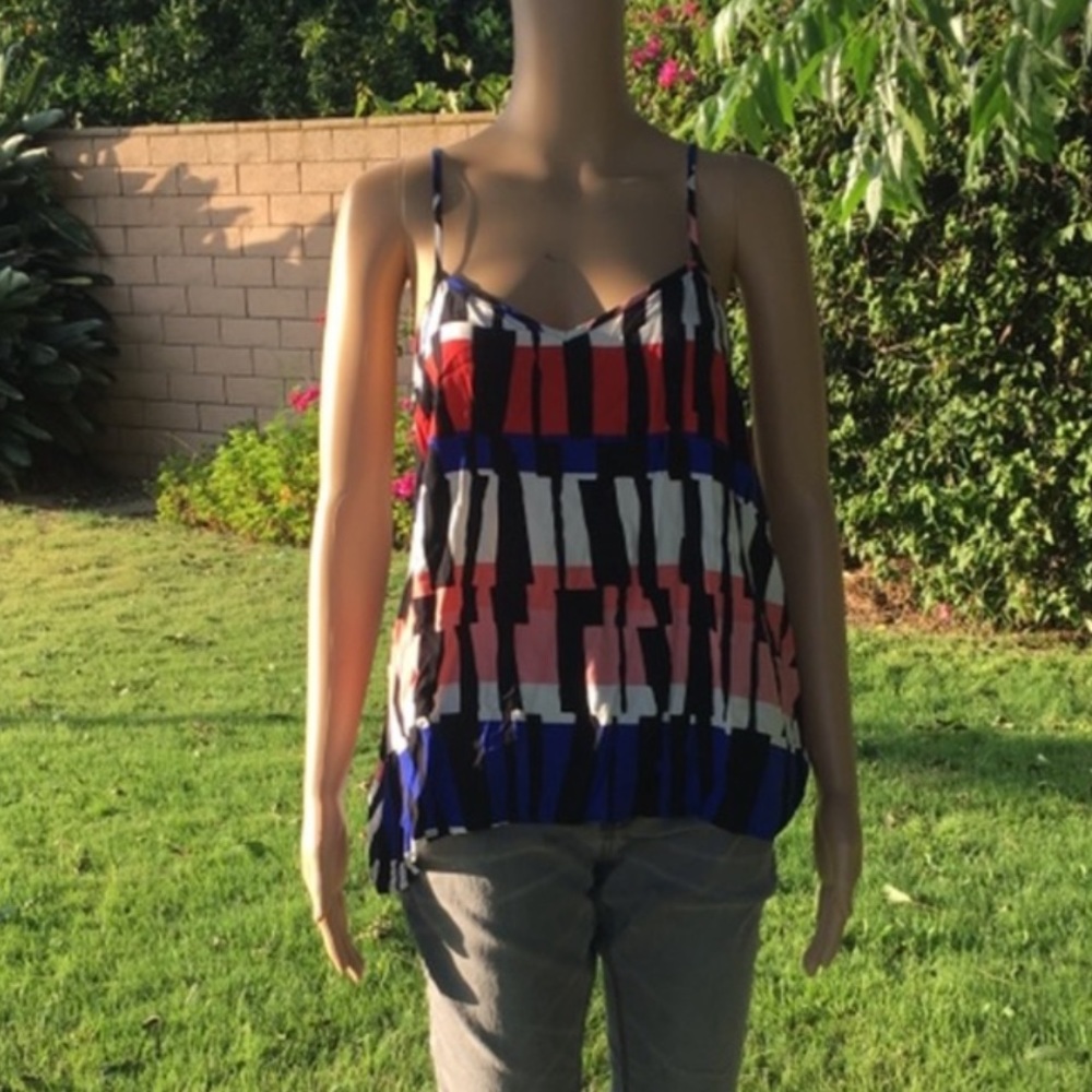 *DONATED* Brand NWT 😍🇺🇸 Jack by BB Dakota multi color spaghetti strap tank - Picture 3 of 14